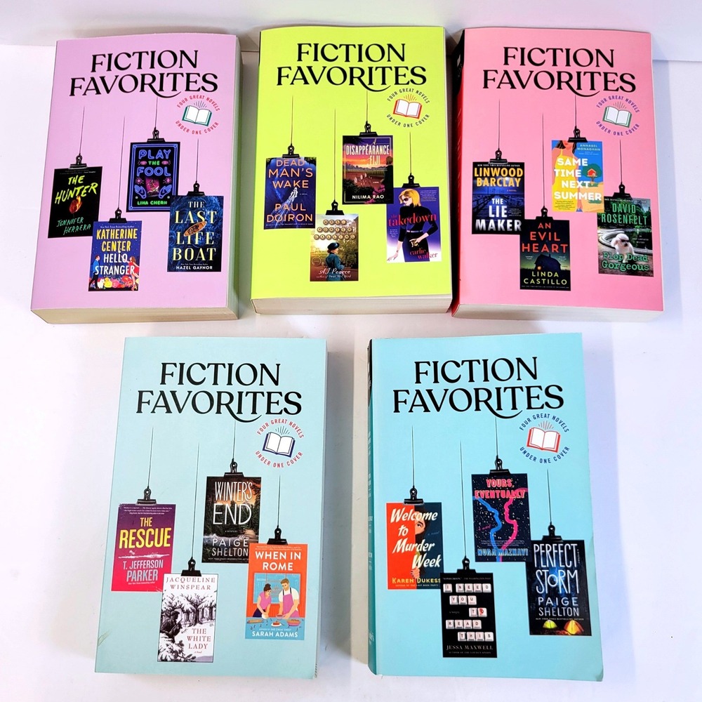 Reader's Digest Fiction Favorite Books Lot 5 Volume Set -20 Novels Mystery+